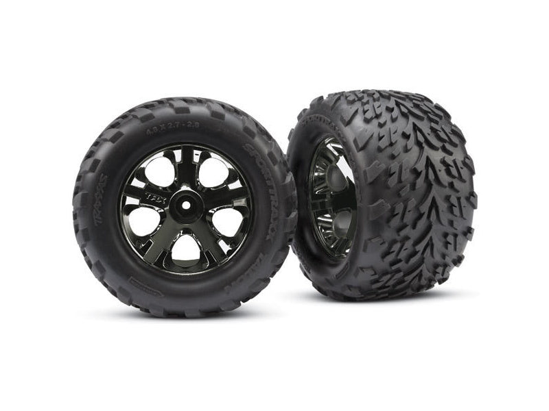 Traxxas kolo 2.8", All-Star černě chromový disk, 19mm, pneu Talon (pár)