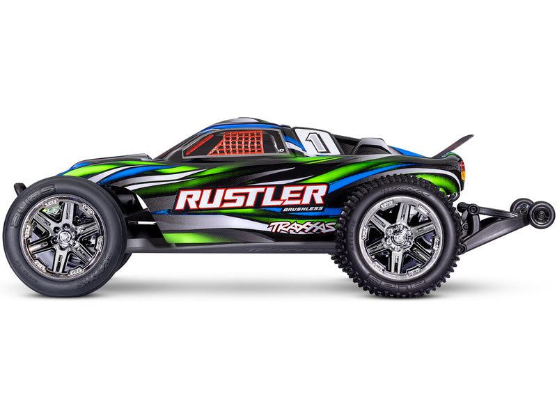 Traxxas Rustler 1:10 BL-2s RTR zelený