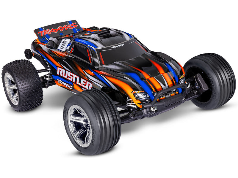 Traxxas Rustler 1:10 BL-2s RTR oranžový