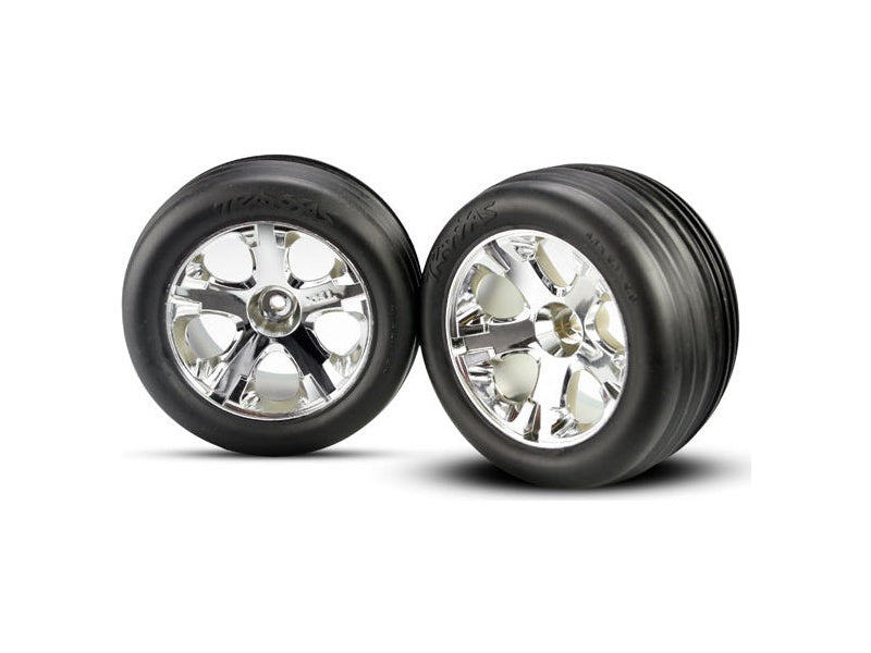 Traxxas kolo 2.8", disk All-Star stříbrný, pneu Ribbed (2) (přední)