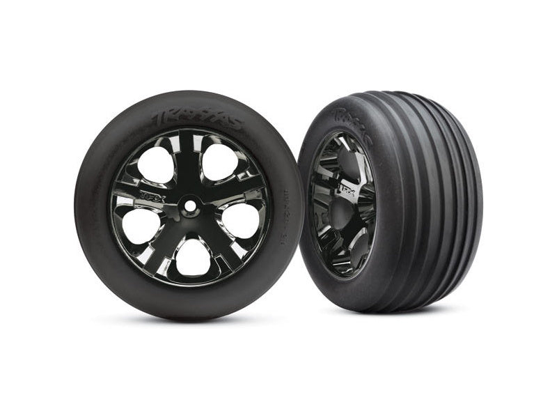 Traxxas kolo 2.8", disk All-Star černý chrom, pneu Ribbed (2) (přední)