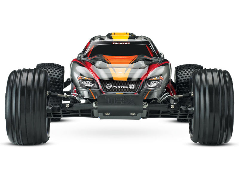 Traxxas Nitro Rustler 1:10 RTR stříbrno-červený