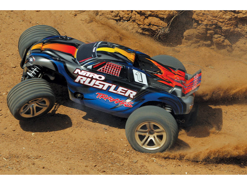 Traxxas Nitro Rustler 1:10 RTR červený