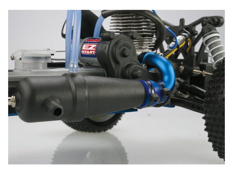 Traxxas Nitro Rustler 1:10 RTR stříbrno-červený