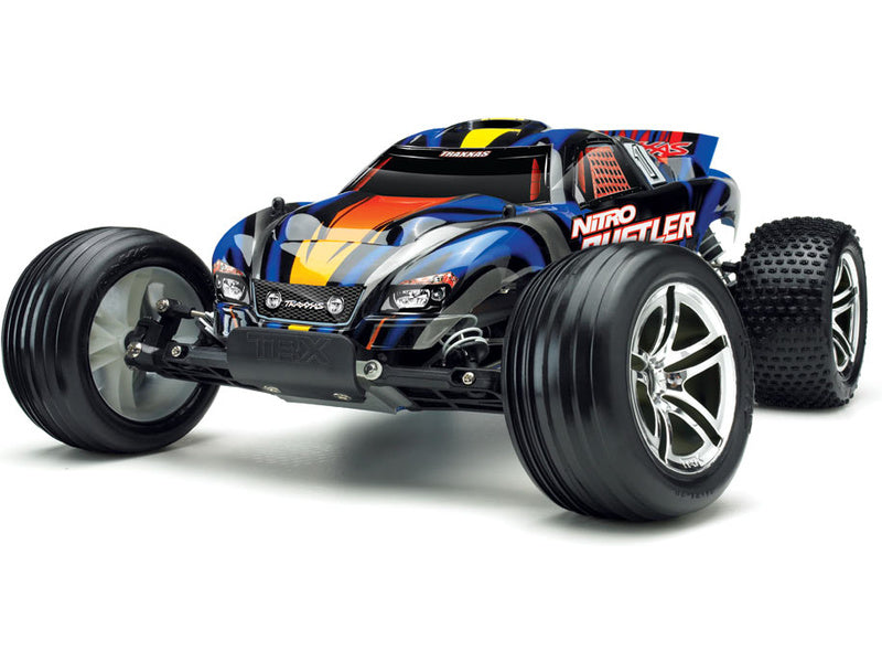 Traxxas Nitro Rustler 1:10 RTR modrý