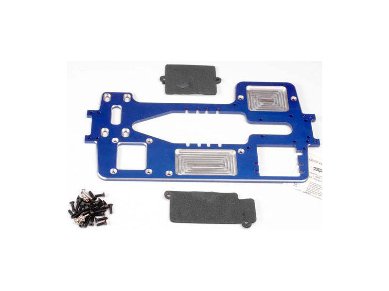Traxxas šasi 4mm 75075-T6 hliníkové modré