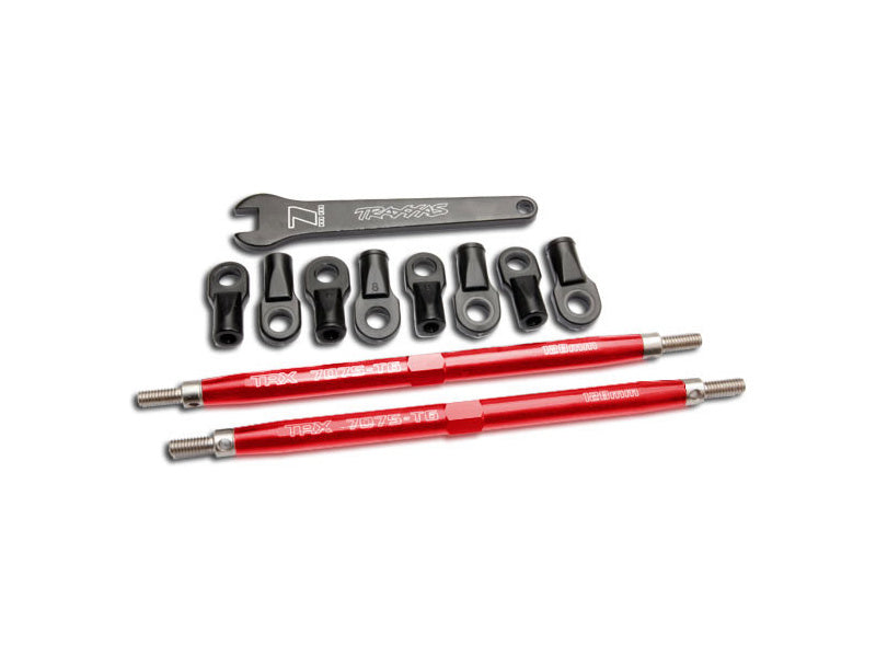 Traxxas ojnička 128mm hliníková červená (2)