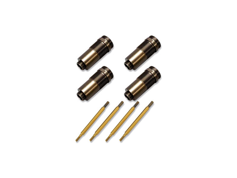 Traxxas tělo tlumiče GTR hliník/PTFE, pístnice TiN (4)