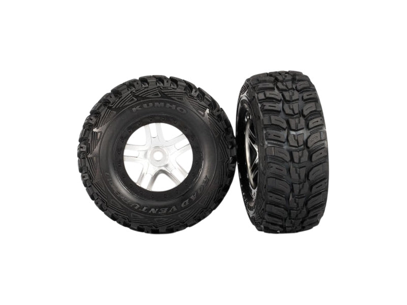 Traxxas kolo 2.2/3.0", disk SCT Split-Spoke saténový-černý, pneu Kumho S1 (2)