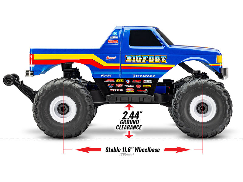 Traxxas Bigfoot 1:10 BL-2s 4WD RTR Classic