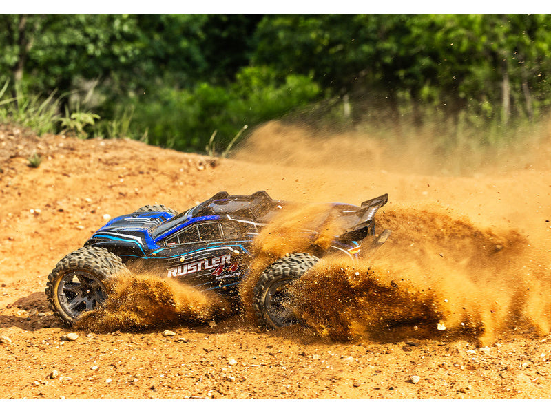 Traxxas Rustler 1:10 BL-2s 4WD RTR modrý