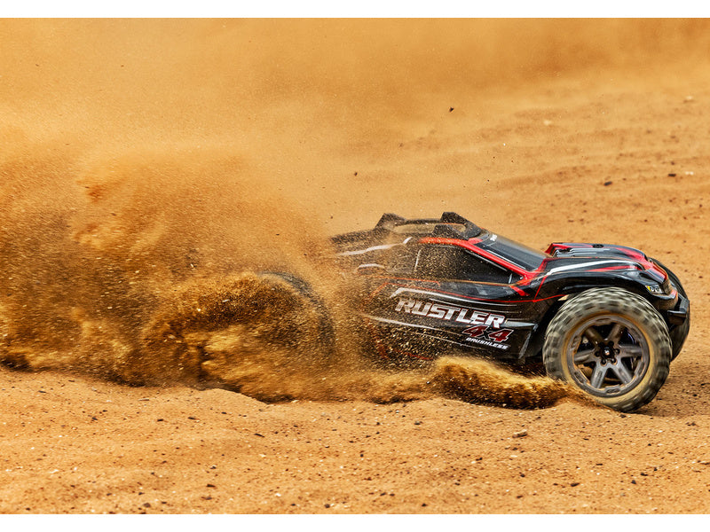 Traxxas Rustler 1:10 BL-2s 4WD RTR červený