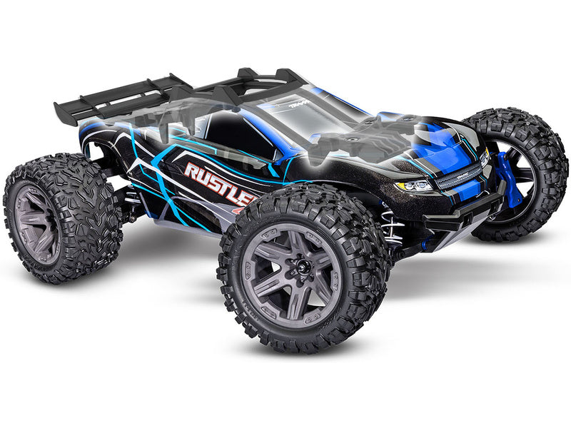 Traxxas Rustler 1:10 BL-2s 4WD RTR červený