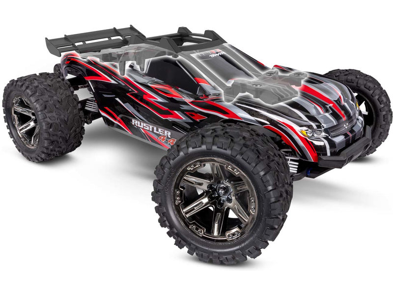 Traxxas Rustler 1:10 VXL HD 4WD RTR červený