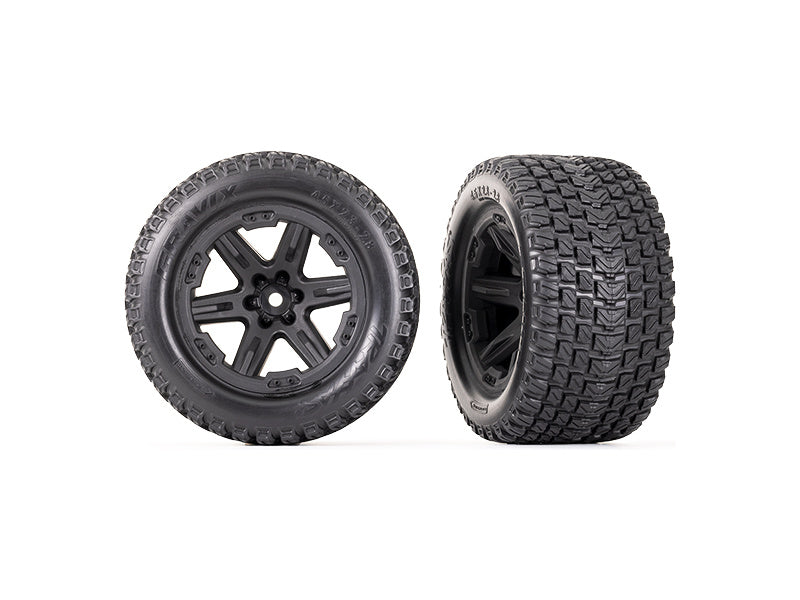 Traxxas kolo 2.8", disk RXT černý, pneu Gravix (2)
