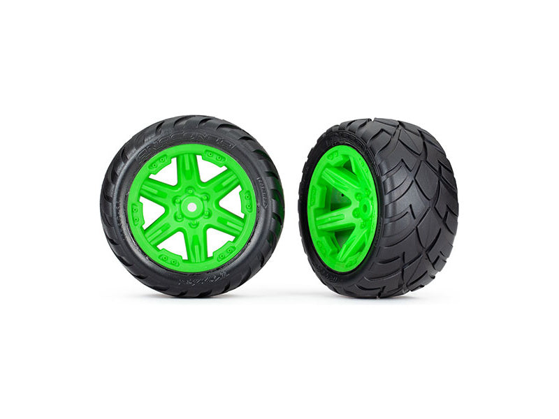 Traxxas kolo 2.8", disk RXT zelený, pneu Anaconda (2WD zadní) (2)