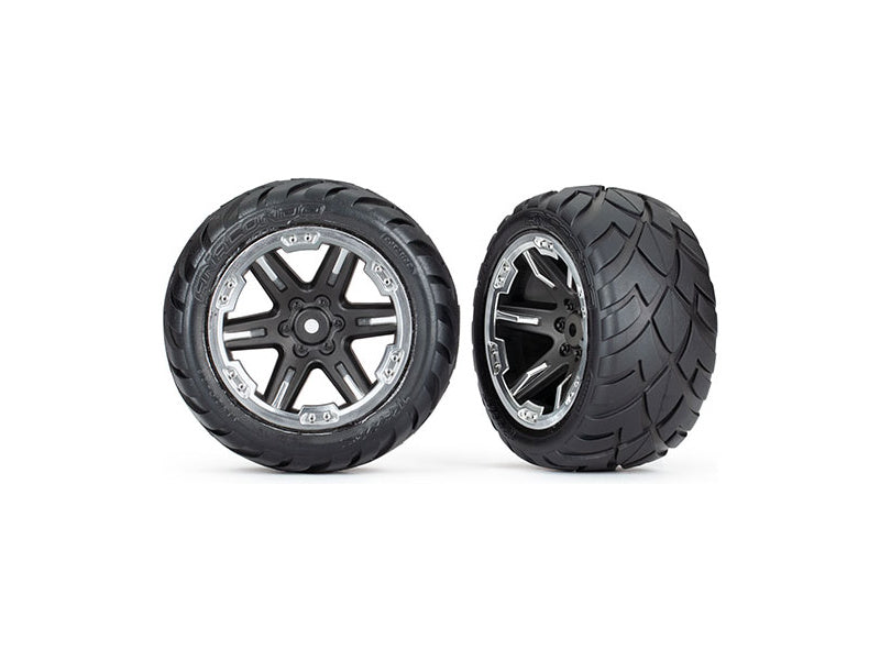 Traxxas kolo 2.8", disk RXT černý-chrom, pneu Anaconda (2WD zadní) (2)