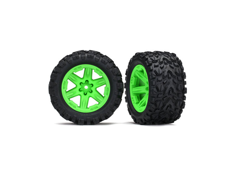 Traxxas kolo 2.8", disk RXT zelený, pneu Talon Extreme (pár) (zadní)