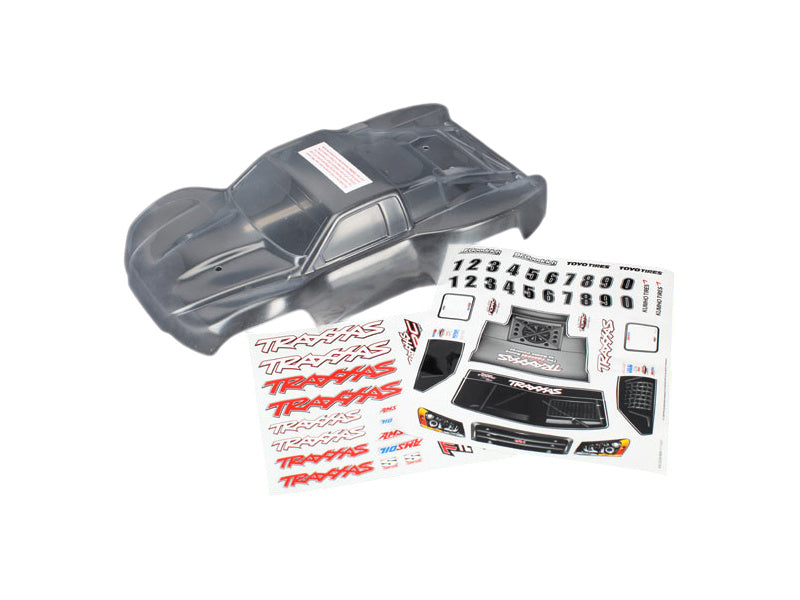Traxxas karosérie čirá, samolepky: Slash 1:16