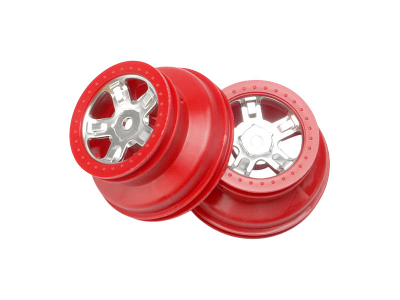 Traxxas disk 1.4/1.8" SCT saténový-červený (2)