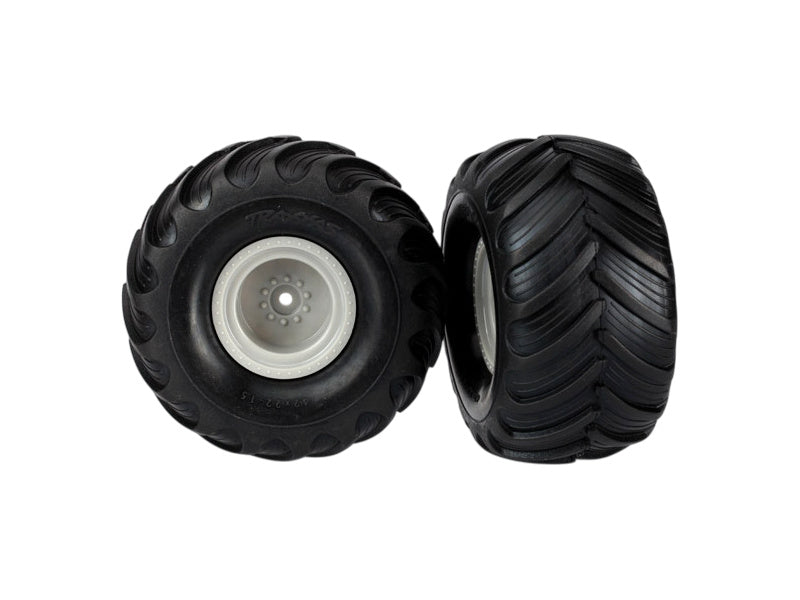 Traxxas kolo 1.5/2.2", disk šedý, pneu Terra Groove (pár)