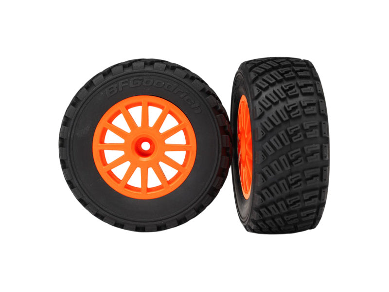 Traxxas kolo 2.2/3.0", disk Rally oranžový, pneu Gravel (2)