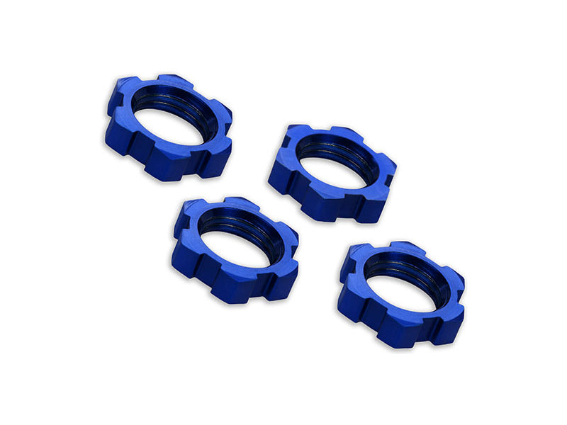 Traxxas matice kola 17mm hliníková modrá (4)