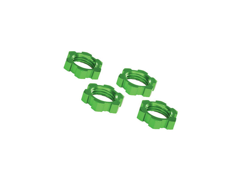 Traxxas matice kola 17mm hliníková zelená (4)