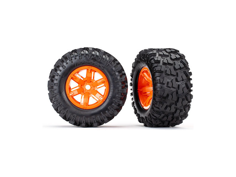 Traxxas kolo 4.3/5.7", disk oranžový, pneu Maxx AT (pár)