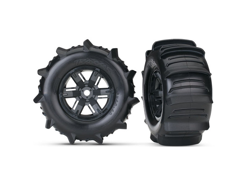 Traxxas kolo 4.3/5.7", disk černý,pneu Paddle (pár)