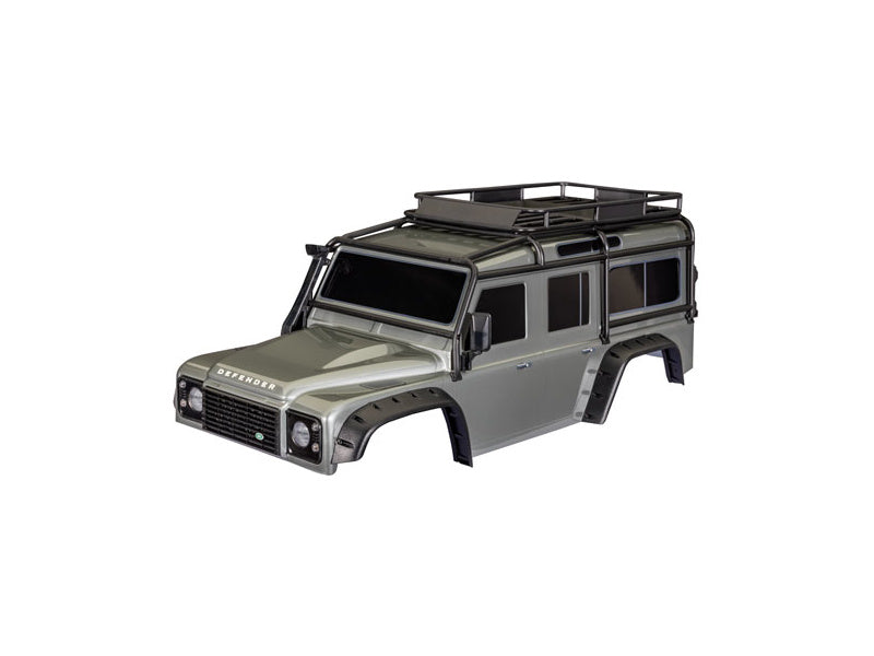 Traxxas karosérie TRX-4 Land Rover Defender stříbrná (bezsponková)