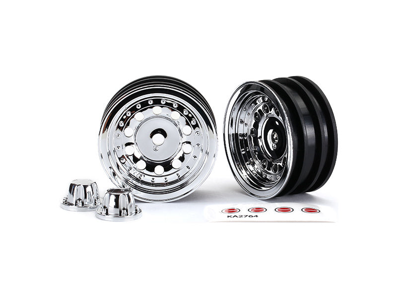 Traxxas disk 1.9" chrom, poklice, samolepky (2)