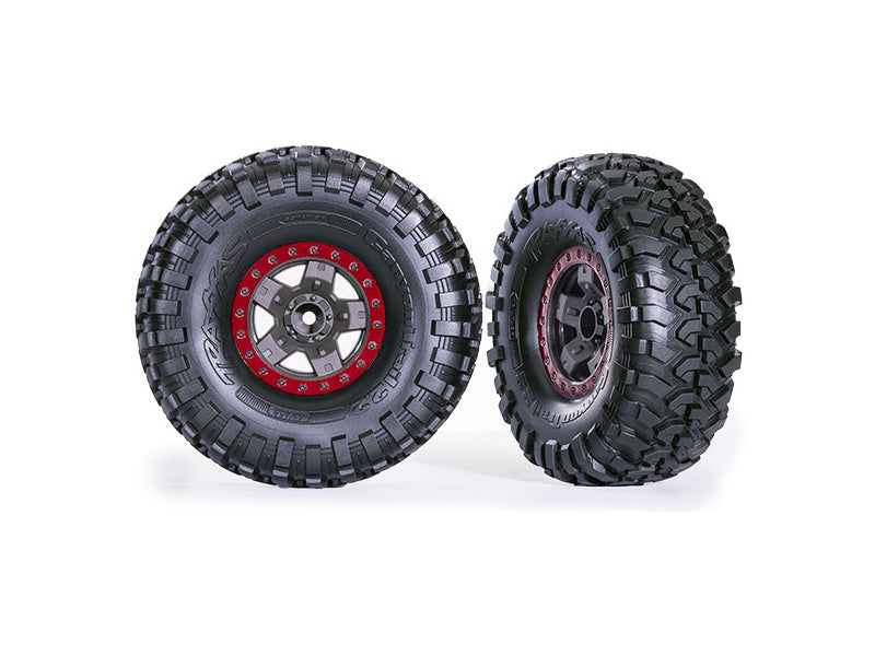 Traxxas kolo 2.2", disk TRX-4 Sport šedý/červený, pneu Canyon Trail (2)
