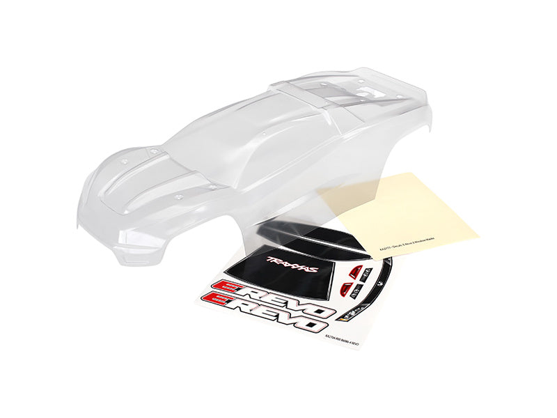 Traxxas karosérie E-Revo čirá, samolepky