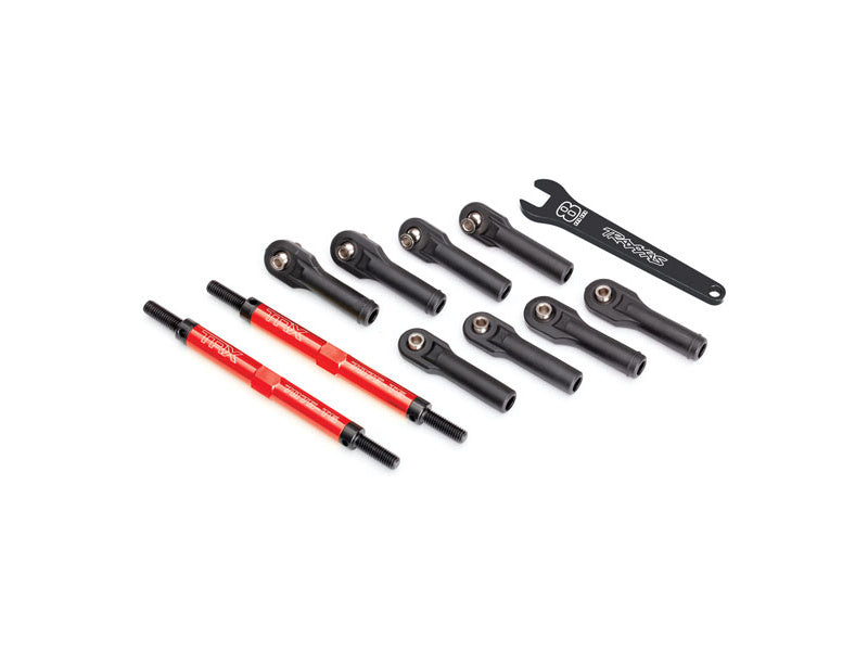Traxxas ojnička řízení hliníková červená 144mm (2)