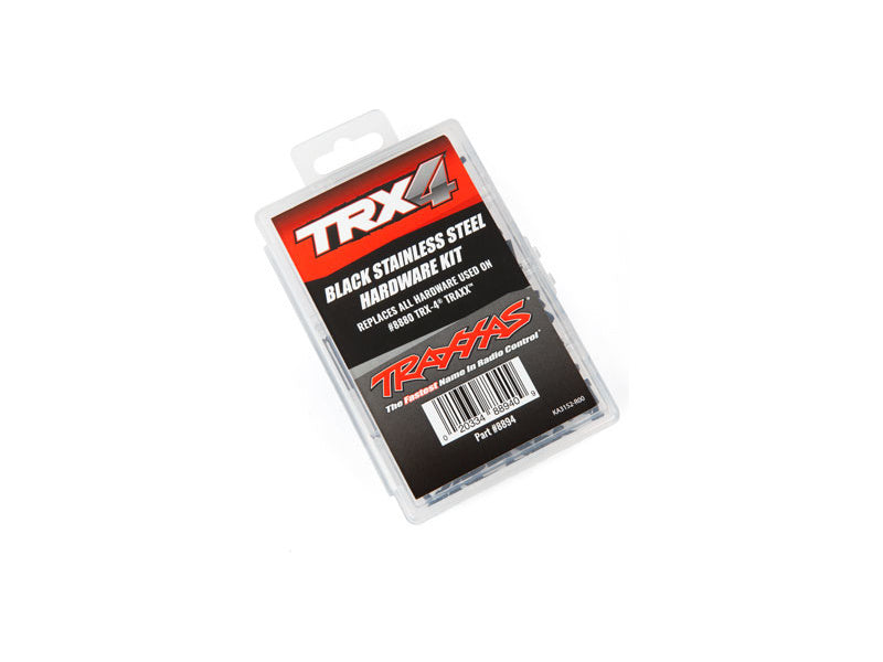 Traxxas součásti podvozku nerezové černěné (sada pro TRX-4 Traxx)