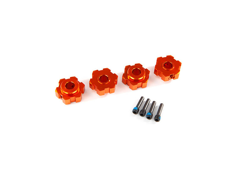 Traxxas náboj kola hliníkový oranžový (4)