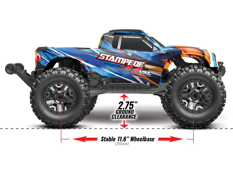 Traxxas Stampede 1:10 4x4 VXL RTR oranžový