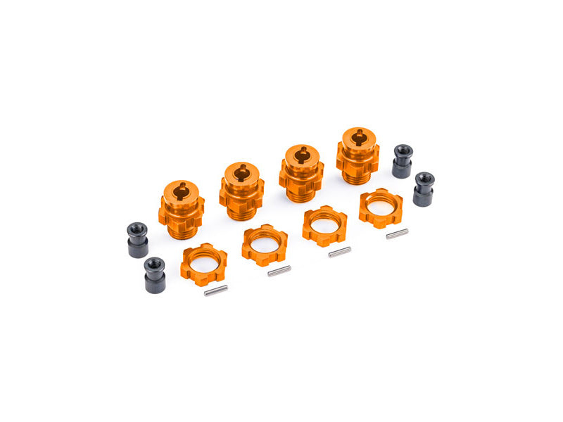 Traxxas náboj kola krátký hliníkový oranžový (pro #9080)