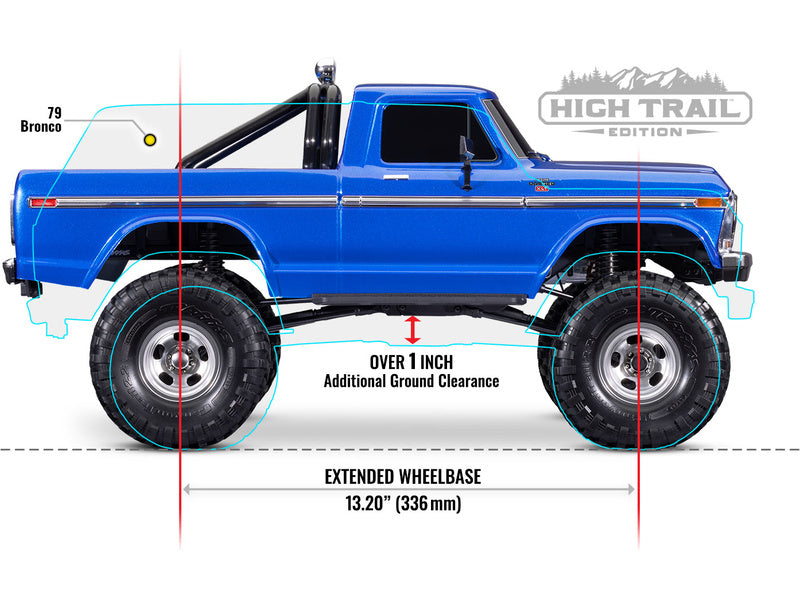 Traxxas TRX-4 Ford F-150 Ranger XLT 1:10 RTR modrá metalíza