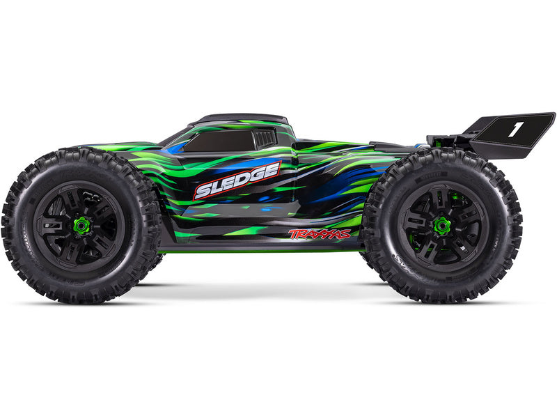 Traxxas Sledge 1:8 RTR zelený s belted pneu