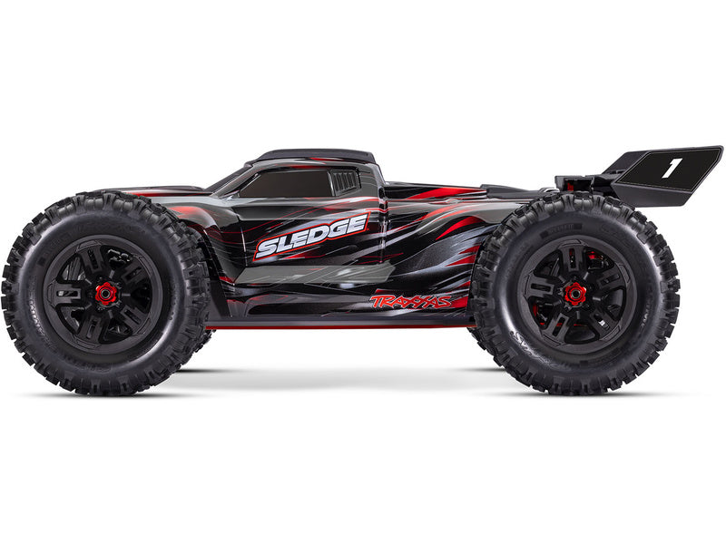 Traxxas Sledge 1:8 RTR červený s belted pneu