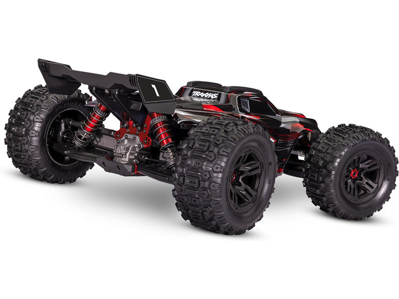 Traxxas Sledge 1:8 RTR červený s belted pneu