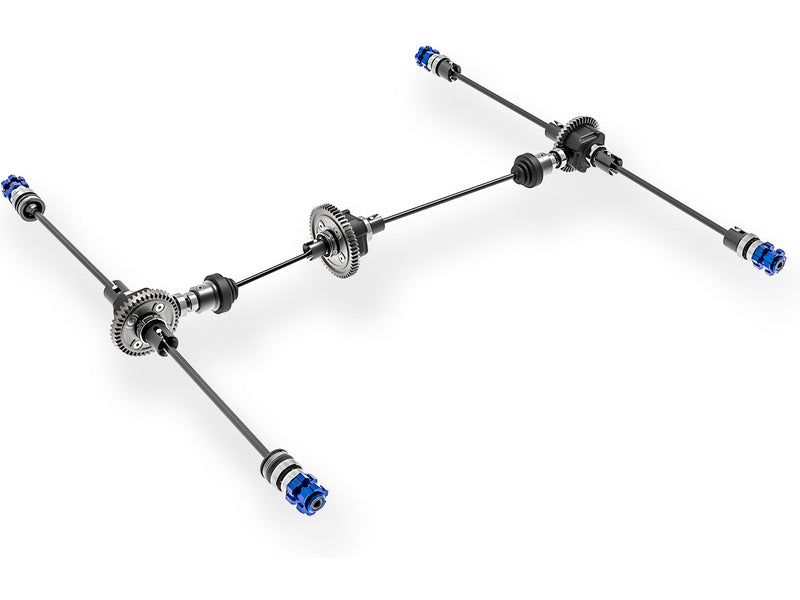 Traxxas Sledge 1:8 RTR modrý s belted pneu