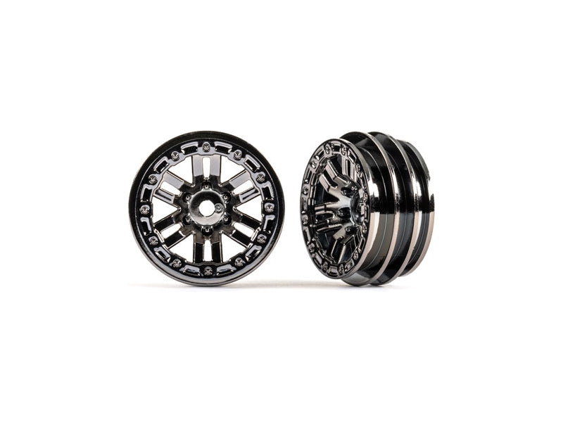 Traxxas disk 1.0" twin-spoke černý chrom (2)