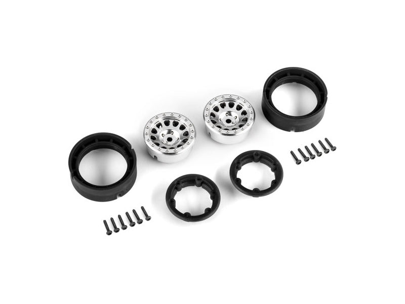 Traxxas disk 1.0" Method 105 beadlock polomatný chrom (2)