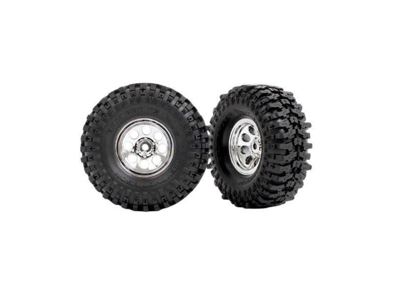 Traxxas kolo 1.0", disk chromovaný, pneu Mickey Thompson Baja Pro Xs (2)