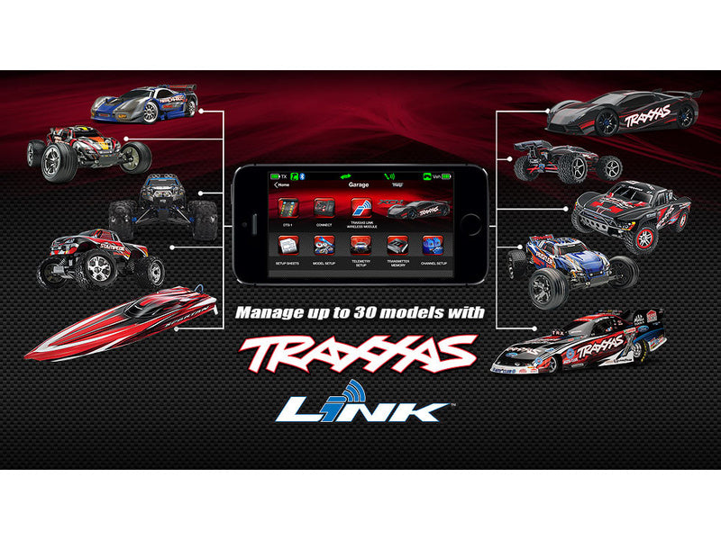 Traxxas vysílač TQi 2 kan., přijímač TSM