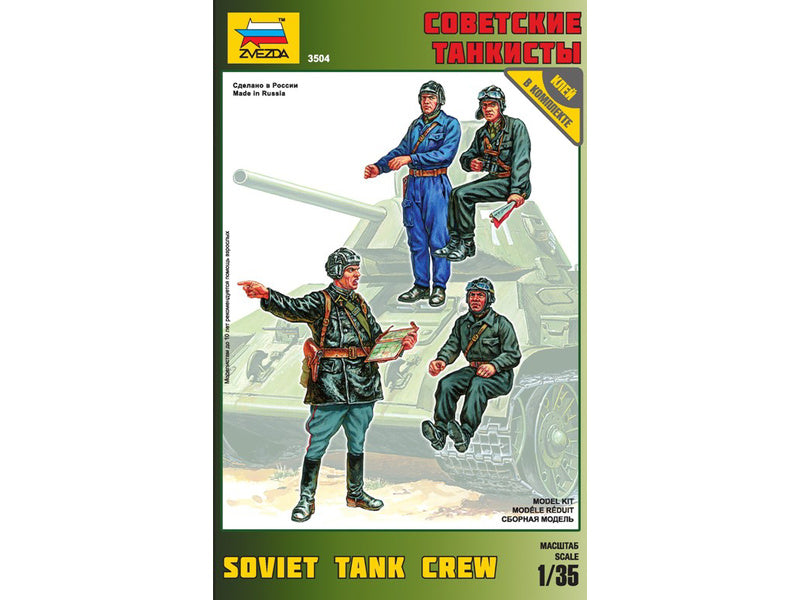Zvezda figurky - posádka sovětského tanku - reedice (1:35)