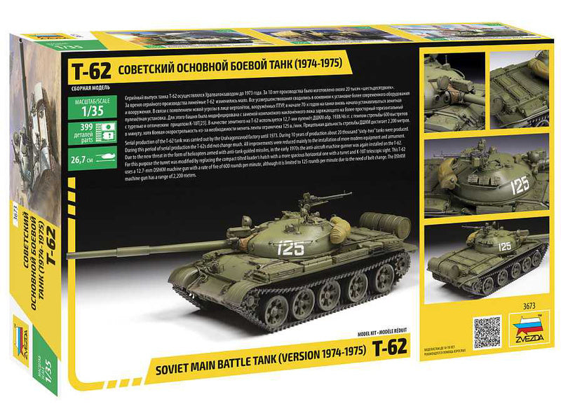 Zvezda T-62 verze 1974 - 1975 (1:35)